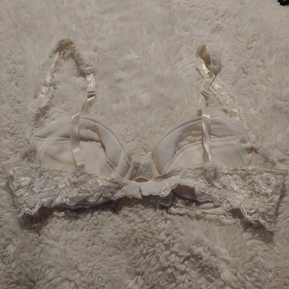 Exilia Ivory Lightly Padded Lace Made in Italy 36A - Picture 14 of 16
